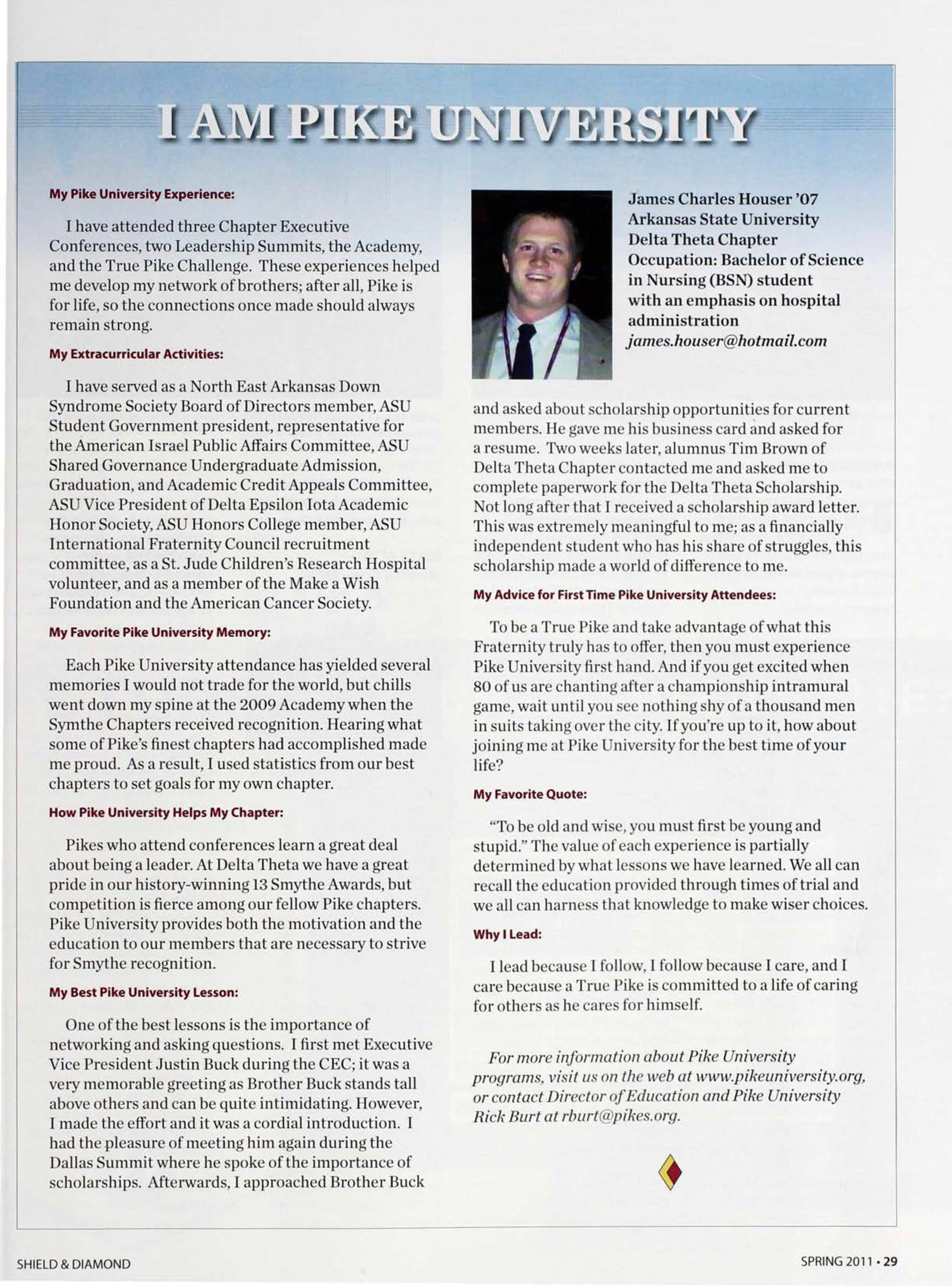 I Am Pike University, Spring 2011